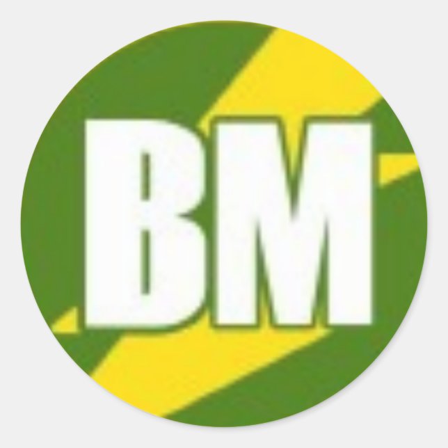Sticker Rond Meilleur Homme (BM) (Devant)