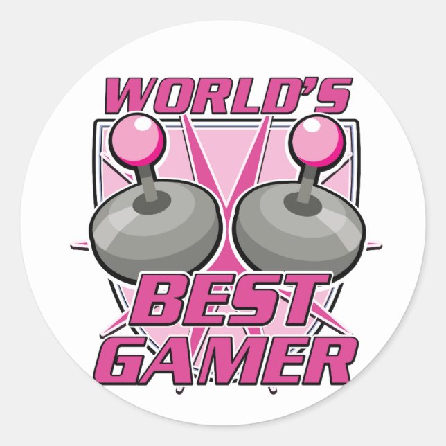 Sticker Rond Meilleur joueur du monde (Devant)
