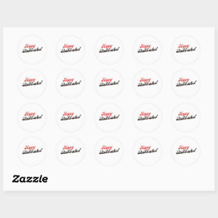 Sticker Rond Meilleur Joyeux Retour À L'École Pour Les Enfants