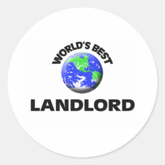 Sticker Rond Meilleur Landlord du monde