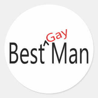 Sticker Rond Meilleur Mariage gay