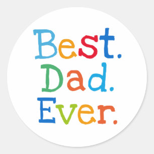 Sticker Rond Meilleur papa