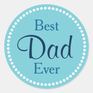 Sticker Rond Meilleur Papa du Monde