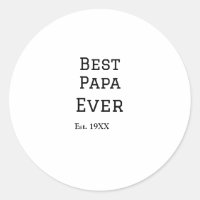 Meilleur papa jamais. Ajouter année nom de date pè
