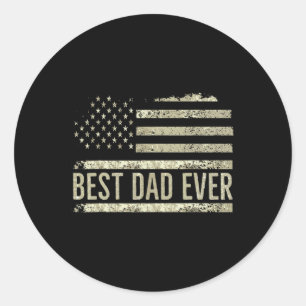 Sticker Rond Meilleur papa jamais Fête des pères Anniversaire 4