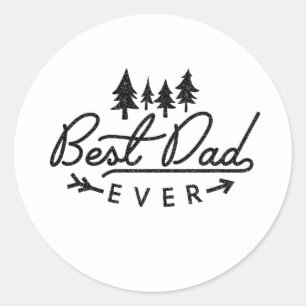 Sticker Rond Meilleur papa qui soit cadeau