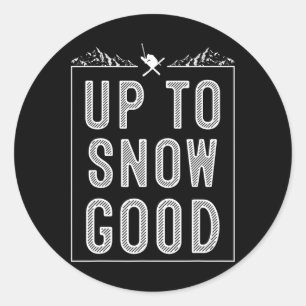 Sticker Rond Meilleur Snowboard Ski Ride Cadeau Skieurs Mignonn