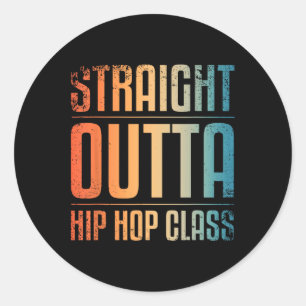 Sticker Rond Meilleure Danse Hip hop Art Pour Hommes Femmes Hip