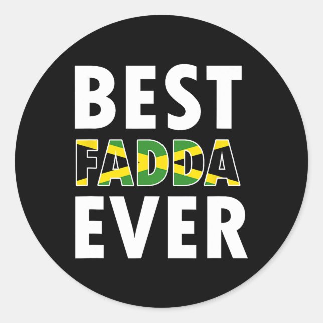 Sticker Rond Meilleure Fadda Ever Papa Papa Papa Papa Père Fête (Devant)