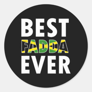 Sticker Rond Meilleure Fadda Ever Papa Papa Papa Papa Père Fête