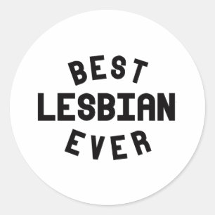 Sticker Rond Meilleure Lesbienne