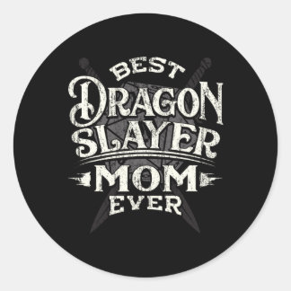 Sticker Rond Meilleure Maman Jamais Drôle Fête des Mères Rpg Jo
