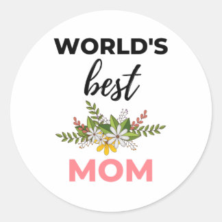 Sticker Rond Meilleure maman noire du monde