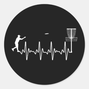 Sticker Rond Meilleure œuvre d'art de golf à disque pour hommes