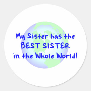 Sticker Rond Meilleure soeur