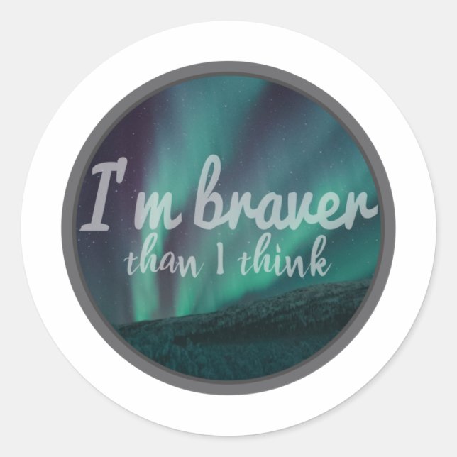 Sticker Rond meilleures citations motivationnelles pour la posi (Devant)
