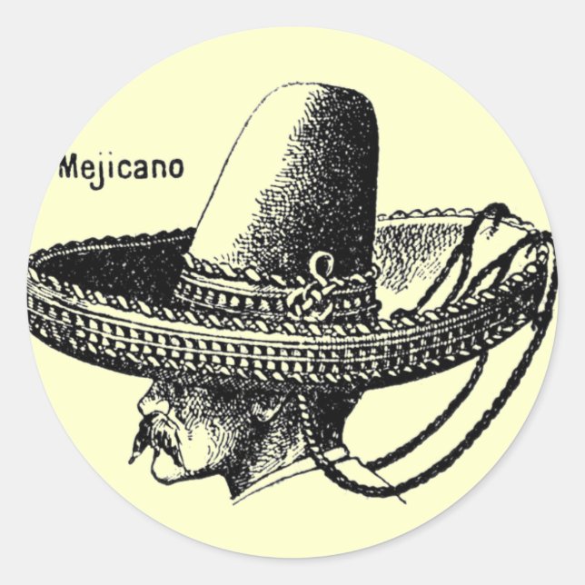 Sticker Rond Mejicano-Mexicano (Devant)