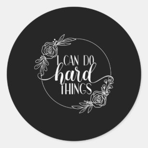 Sticker Rond Mela Motivational Workout Designs I Can Do Dur The