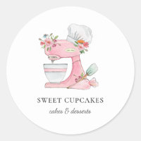Mélangeur de gâteaux avec boulangerie casquette du
