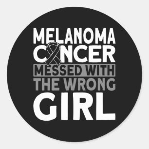Sticker Rond Mélanome S'est Trompé De Fille Mélanome
