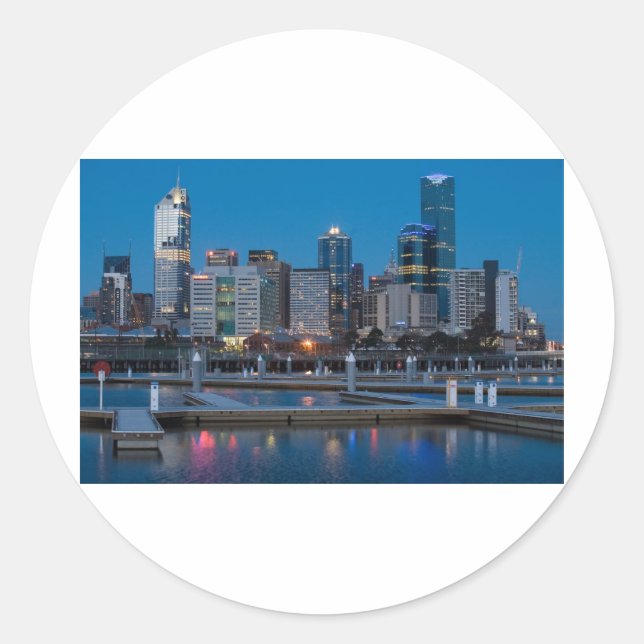 STICKER ROND MELBOURNE (Devant)