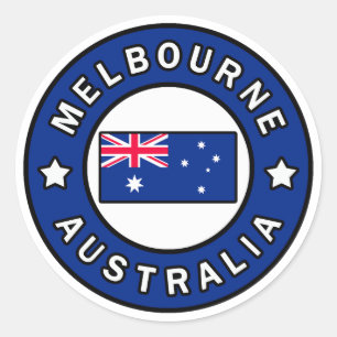 Sticker Rond Melbourne Australie
