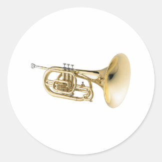 Sticker Rond Mellophone