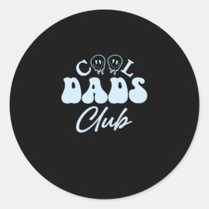 Sticker Rond Membre officiel Cool Dads Club Funny Daddy