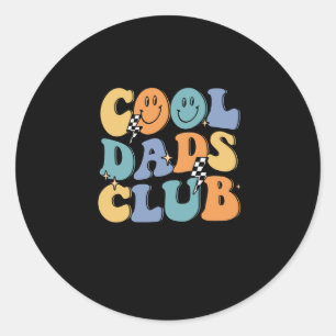 Sticker Rond Membre officiel Cool Dads Club Funny Papa Père