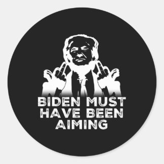 Sticker Rond Mème Butler Pennsylvanie Trump Rassemblement aujou