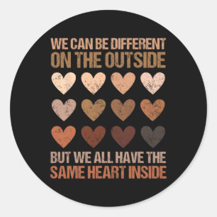 Sticker Rond Même coeur à l'intérieur de Junetten Mois de l'his