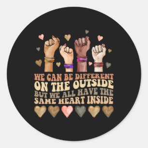 Sticker Rond Même coeur à l'intérieur de Junetten Mois de l'his