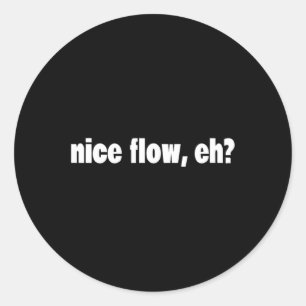 Sticker Rond Mème de cheveux amusant - Sports - Hockey - Flux