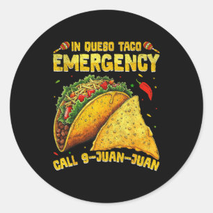 Sticker Rond Mème de citation drôle cinco de mayo fiesta mexica