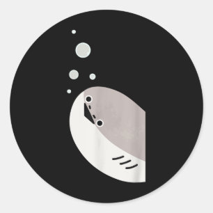 Sticker Rond Mème de poisson Sacabambaspis