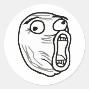 STICKER ROND MEME LOL