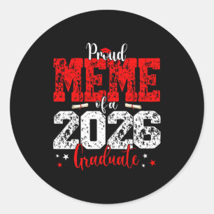 Sticker Rond Mème Senior Fier Classe de Mème