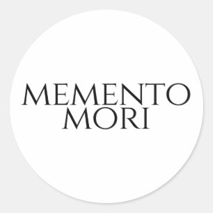 Sticker Rond Memento Mori
