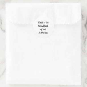 Sticker Rond Mémoires de musique