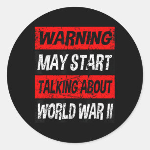Sticker Rond Mémorabilie de la Seconde Guerre mondiale Chemise