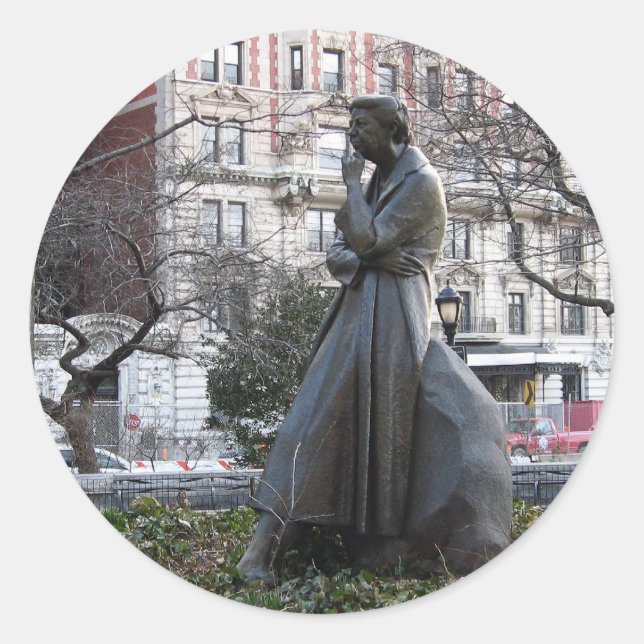Sticker Rond Mémorial Eleanor Roosevelt (Devant)