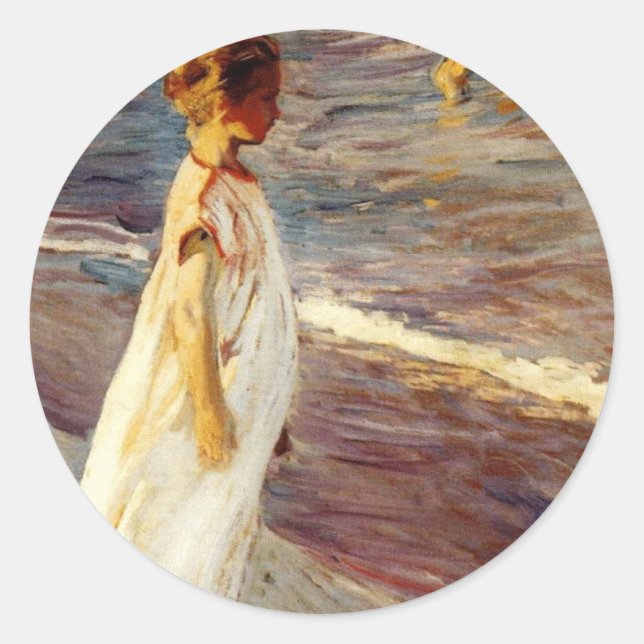 Sticker Rond Menina - Joaquin Sorolla (Devant)