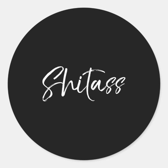 Sticker Rond Mens Cute Quote For Women Sarcastic Gag Gift Premi (Devant)