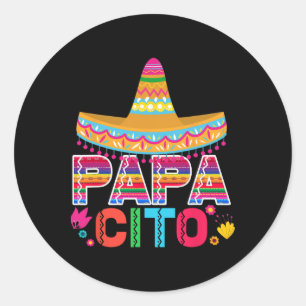 Sticker Rond Mens Drôle Fête des pères Cadeau pour Homme Papaci