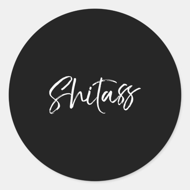 Sticker Rond Mens Funny Quote Saying For Women Cute Gag Gift Pr (Devant)