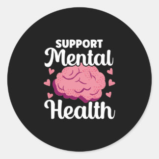 Sticker Rond Mens prevention awareness mental health depression