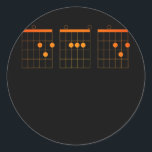 Sticker Rond Mens Proud Dad Funny Guitarist Guitar Chords<br><div class="desc">Mens Proud Dad Funny Guitarist Guitar Chords Fathers Day Gift. Perfect gift for your dad,  mom,  papa,  men,  women,  friend and family members on Thanksgiving Day,  Christmas Day,  Mothers Day,  Fathers Day,  4th of July,  1776 Independent day,  Veterans Day,  Halloween Day,  Patrick's Day</div>
