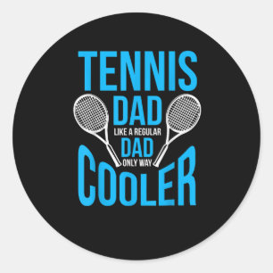 Sticker Rond mens tennis papa drôle de jolies fesses