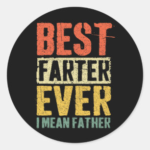 Sticker Rond Mens Vintage père &# ; s jour papa monde &# ; s Be