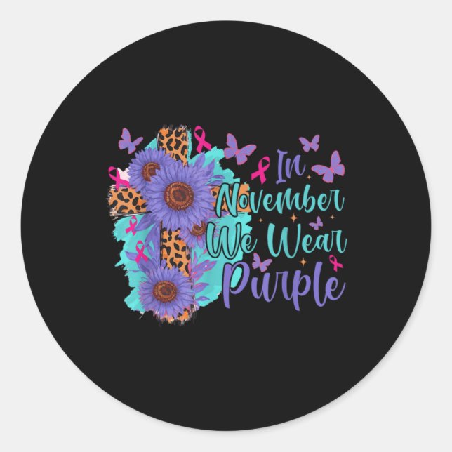 Sticker Rond Mental Health Amp Suicide Awareness  (Devant)